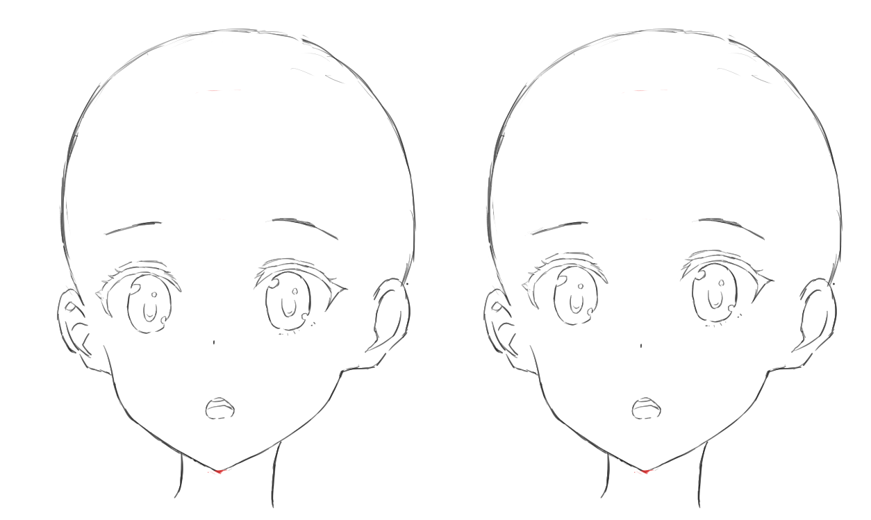 右边我把鼻子往下挪了一点，不然感觉有点怪怪的